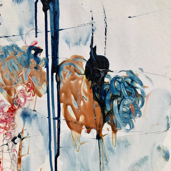 PP34 - The girl with the orange bracelet (79x67in I 200x170cm)