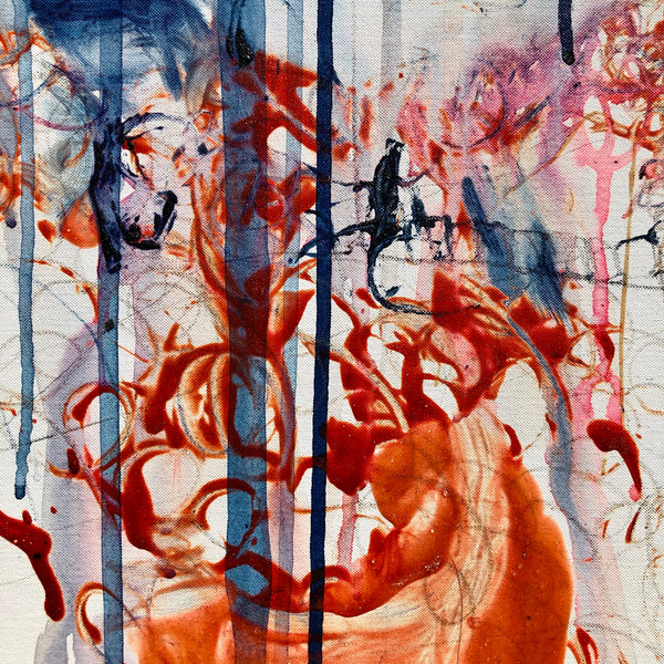 PP34 - The girl with the orange bracelet (79x67in I 200x170cm)