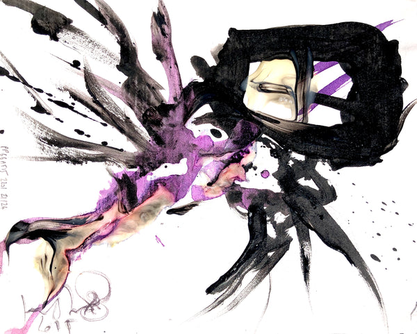 PP66 XS21-The girl with gold fingers (21x17cm I 8,3x6,7in)