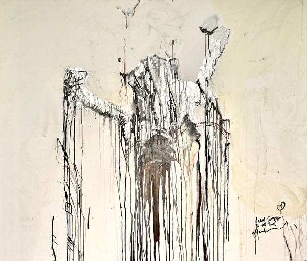 LACED CORSET 78,70inx66,93in a painting on canvas by the french contemporary painter James ARAX made in 2006