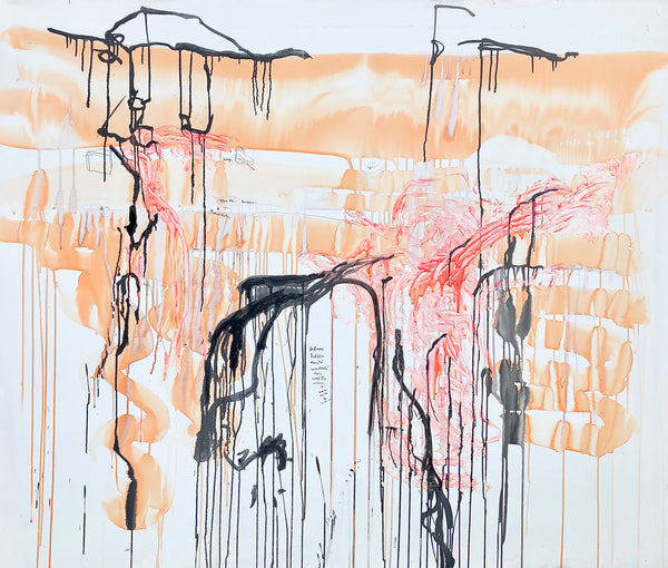 PP31 - THE GIRL FROM BANGKOK Size 78,70inx66,93in by the french painter James Arax made in 2010. Master painting of the presence painting performance.