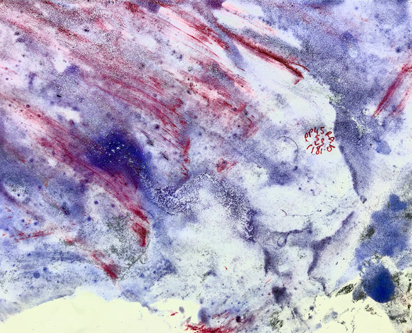 PP45 XS5-THE GIRL WITH THE COLORED DRESS Size 8,3inx6,7in a painting on paper by the french contemporary painter James ARAX made in 2011. This painting is made during the presence painting session.