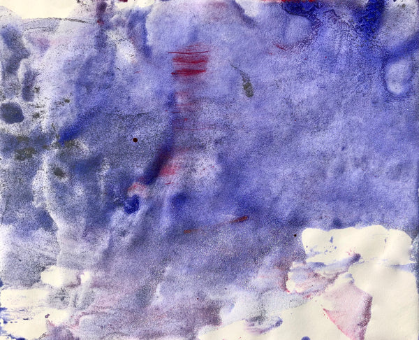 PP45 XS7-THE GIRL WITH THE COLORED DRESS Size 8,3inx6,7in a painting on paper by the french contemporary painter James ARAX made in 2011. This painting is made during the presence painting session.