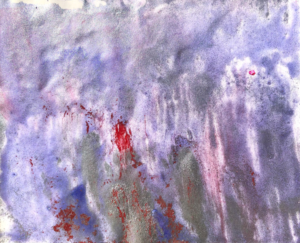 PP45 XS18-THE GIRL WITH THE COLORED DRESS Size 8,3inx6,7in a painting on paper by the french contemporary painter James ARAX made in 2011. This painting is made during the presence painting session.