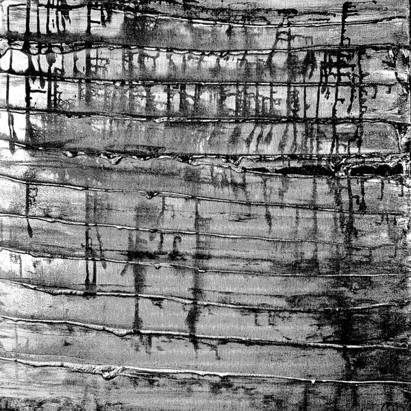 BLACK STORM 4 23,62inx23,62in a painting on canvas by the contemporary painter James Arax made in 2005