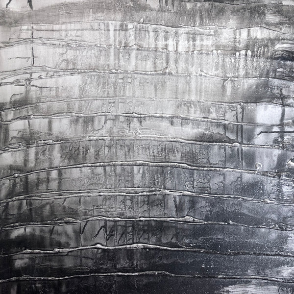 BLACK STORM 5 23,62inx23,62in a painting on canvas by the contemporary painter James Arax made in 2005