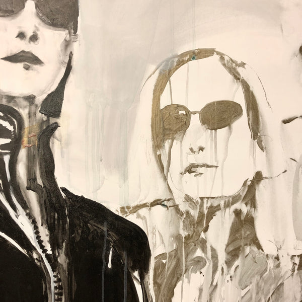 <span>DETAIL; AMAZONE ONE;</span><span> <meta charset="UTF-8"> 66,9inx78,7in</span><span data-mce-fragment="1">; a painting on canvas by the contemporary painter James ARAX made in 2009</span>