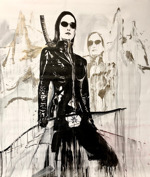 AMAZONE ONE 66,9inx78,7in a painting on canvas by the contemporary painter James ARAX made in 2005