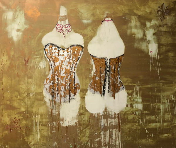 MARIE ANTOINETTE Size 78,70inx66,93in a painting on canvas by the french contemporary painter James ARAX made in 2009