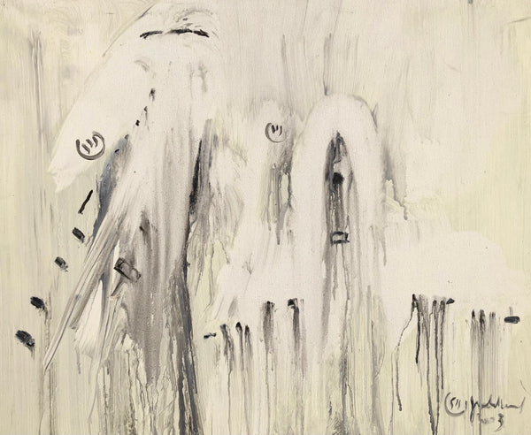 BORN TO FLY 2 24inx19,6in a painting on canvas by the french contemporary painter James Arax made in 2003