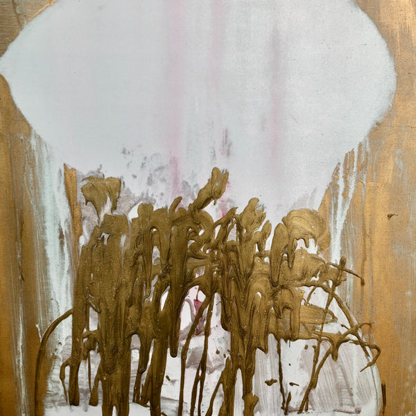 Violet à la base du cou